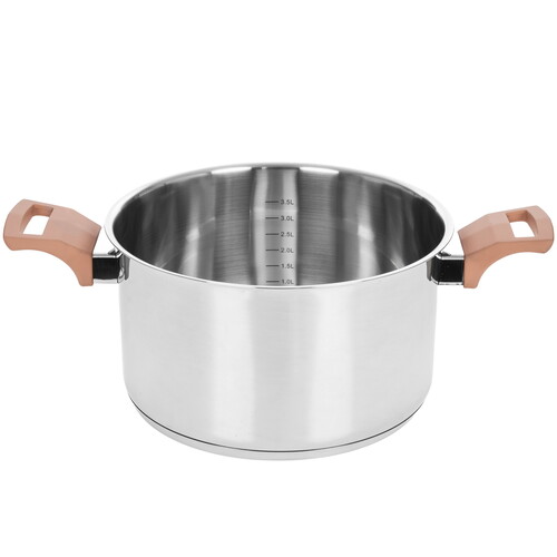 Купить Кастрюля Werner Eletto 51872 4.5 л 22 см серебристый  9223407. Характеристики, отзывы и цены в Донецке