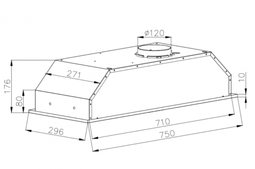 Купить Вытяжка полновстраиваемая SCHTOFF TDM 75 INOX серебристый  9240980. Характеристики, отзывы и цены в Донецке