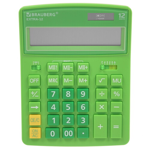 Купить Калькулятор бухгалтерский Brauberg EXTRA-12-DG  5044584. Характеристики, отзывы и цены в Донецке