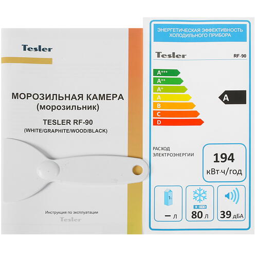 Купить Морозильный шкаф  Tesler RF-90 черный  4829095. Характеристики, отзывы и цены в Донецке