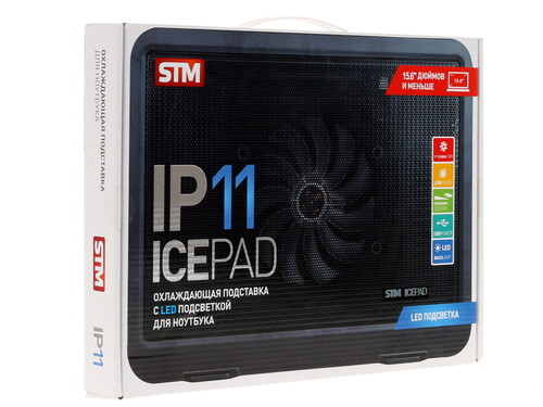 Купить Охлаждающая подставка STM IP11 черный  1110593. Характеристики, отзывы и цены в Донецке