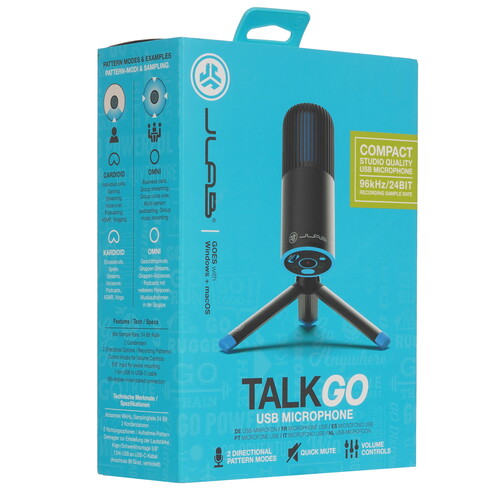 Купить Микрофон JLab Talk Go черный  9305642. Характеристики, отзывы и цены в Донецке