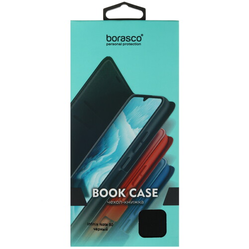 Купить Чехол-книжка  BoraSCO для Infinix NOTE 50/ 50 Pro черный  5618564. Характеристики, отзывы и цены в Донецке
