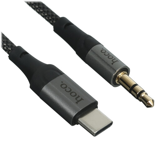 Купить Кабель   Hoco 3.5 mm jack - USB Type-C черный  5474951. Характеристики, отзывы и цены в Донецке