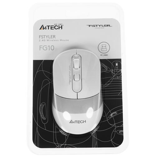 Купить Мышь беспроводная A4Tech Fstyler FG10  1392806. Характеристики, отзывы и цены в Донецке