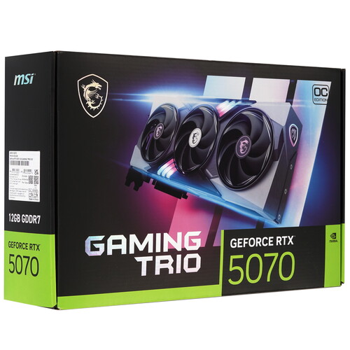 Купить Видеокарта MSI GeForce RTX 5070 GAMING TRIO OC  5617108. Характеристики, отзывы и цены в Донецке