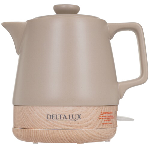 Купить Электрочайник DELTA LUX DE-1013 бежевый  9235543. Характеристики, отзывы и цены в Донецке
