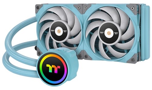 Купить Система охлаждения Thermaltake TOUGHLIQUID 240 ARGB Turquoise  5426687. Характеристики, отзывы и цены в Донецке