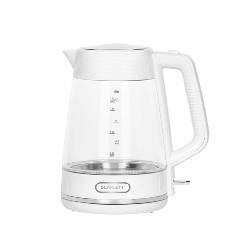 Купить Электрочайник Scarlett SC-EK27G104 белый  9240131. Характеристики, отзывы и цены в Донецке