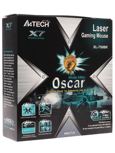 Купить Мышь проводная A4Tech XL-750BK  черный  0110876. Характеристики, отзывы и цены в Донецке