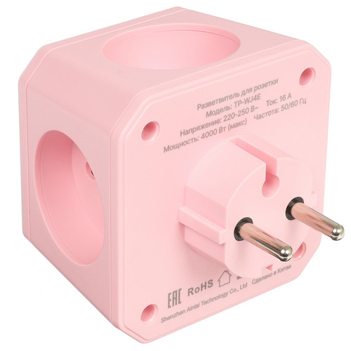 Купить Разветвитель AGNI TP-WJ4E-pink розовый  9354095. Характеристики, отзывы и цены в Донецке