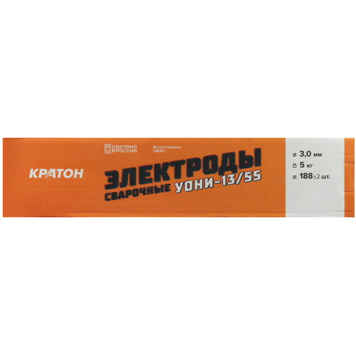 Купить Электроды Кратон Ø3.0 мм. 5 кг УОНИ-13/55  9123885. Характеристики, отзывы и цены в Донецке