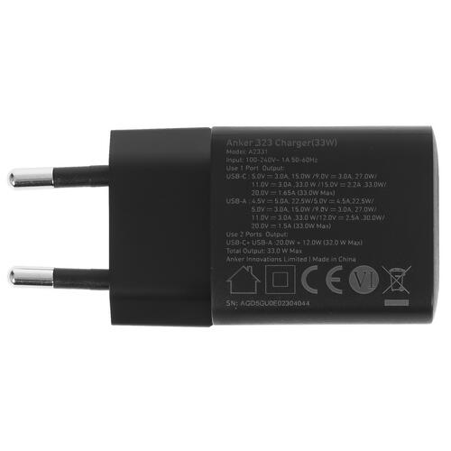 Купить Сетевое зарядное устройство Anker 323 черный  5450836. Характеристики, отзывы и цены в Донецке