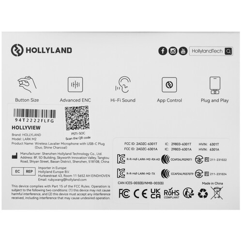 Купить Радиосистема Hollyland LARK M2 Type-C  5623743. Характеристики, отзывы и цены в Донецке