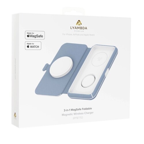 Купить Беспроводное зарядное устройство Lyambda LMS301_BL голубой  9310605. Характеристики, отзывы и цены в Донецке