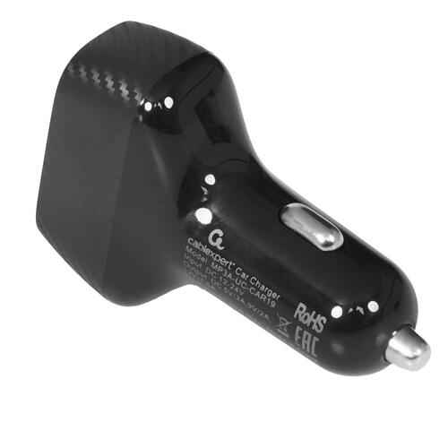 Купить Автомобильное ЗУ Cablexpert MP3A-UC-CAR19 черный  9918284. Характеристики, отзывы и цены в Донецке