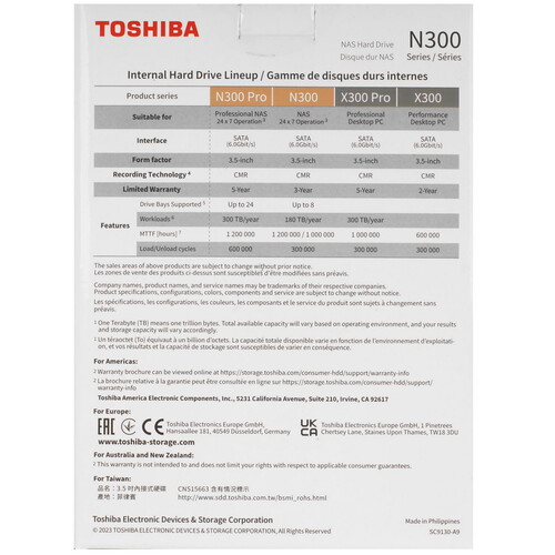 Купить 6 ТБ Жесткий диск Toshiba N300  5609493. Характеристики, отзывы и цены в Донецке