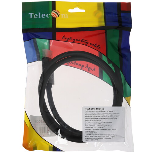 Купить Кабель  Telecom DisplayPort - DisplayPort, 1 м  5471603. Характеристики, отзывы и цены в Донецке