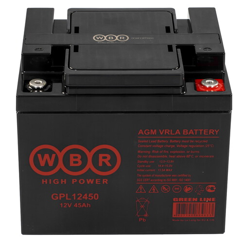 Купить Аккумуляторная батарея для ИБП WBR GPL12450  9281137. Характеристики, отзывы и цены в Донецке