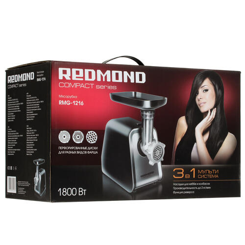 Купить Мясорубка электрическая РЕДМОНД RMG-1216 черный  1634342. Характеристики, отзывы и цены в Донецке