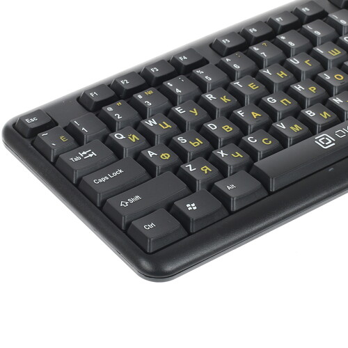 Купить Клавиатура проводная Oklick 130M  1330170. Характеристики, отзывы и цены в Донецке