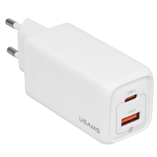 Купить Сетевое зарядное устройство USAMS US-CC153 белый  5480354. Характеристики, отзывы и цены в Донецке