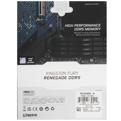 Купить Оперативная память Kingston FURY Renegade Silver [KF576C38RS-16] 16 ГБ  5436355. Характеристики, отзывы и цены в Донецке