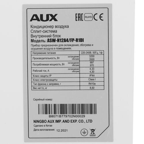 Купить Кондиционер настенный сплит-система AUX ASW-H12A4/FP-R1DI/AS-H12A4/FP-R1DI белый  5361793. Характеристики, отзывы и цены в Донецке