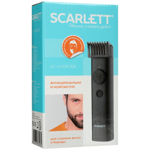 Купить Машинка для стрижки Scarlett SC-HC63C105 черный  9052861. Характеристики, отзывы и цены в Донецке