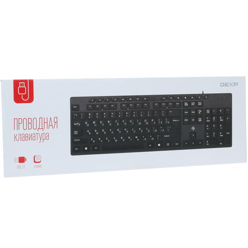Купить Клавиатура  проводная DEXP K-502BU  1609196. Характеристики, отзывы и цены в Донецке