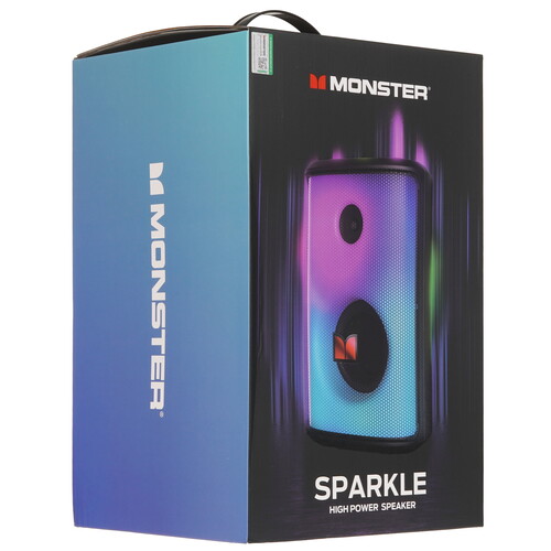 Купить Портативная аудиосистема MONSTER Sparkle, черный  9272370. Характеристики, отзывы и цены в Донецке