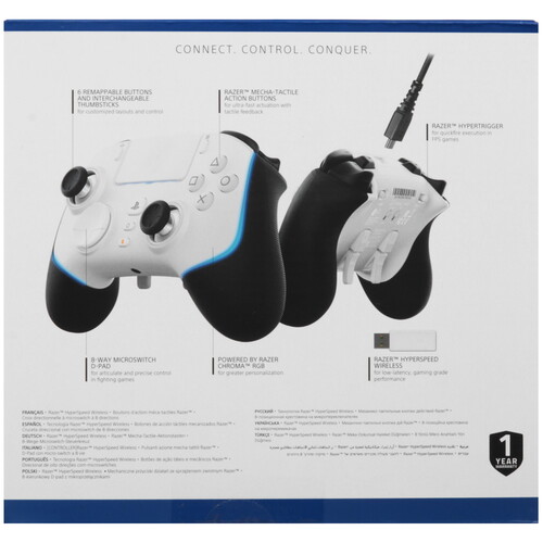 Купить Геймпад беспроводной/проводной Razer Wolverine V2 Pro PlayStation Licensed белый  5499679. Характеристики, отзывы и цены в Донецке