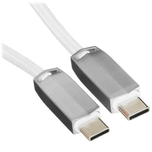 Купить Кабель круглый KEYRON USB Type-C - USB Type-C белый 1.5 м  4823682. Характеристики, отзывы и цены в Донецке