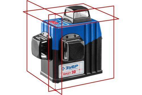 Купить Лазерный нивелир ЗУБР Крест-3D-2  8143200. Характеристики, отзывы и цены в Донецке