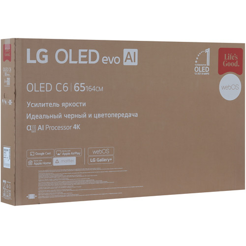 Купить 65" (164 см) Телевизор LG OLED65C6RLA черный  9397762. Характеристики, отзывы и цены в Донецке