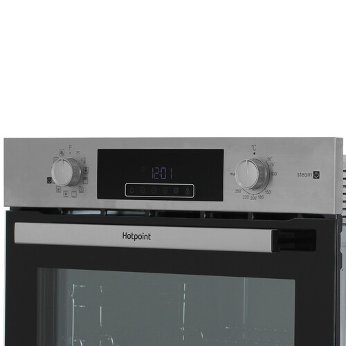 Купить Электрический духовой шкаф Hotpoint HSTF 1231 JSAH IX серебристый  9231960. Характеристики, отзывы и цены в Донецке