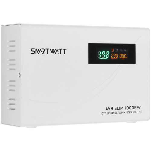 Купить Стабилизатор напряжения SMARTWATT AVR SLIM 1000RW  9098952. Характеристики, отзывы и цены в Донецке