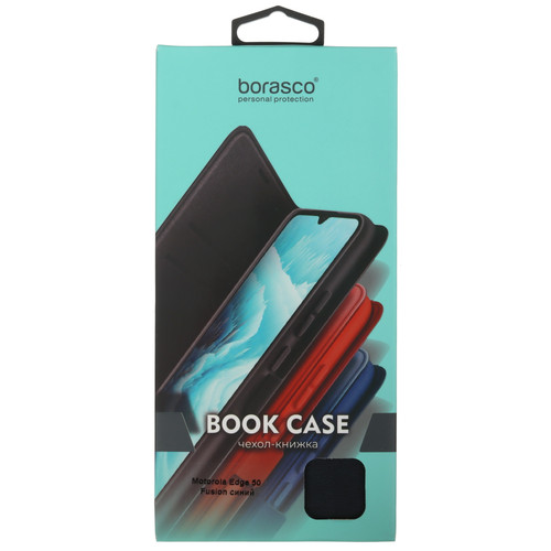Купить Чехол-книжка  BoraSCO для Motorola Edge 50 Fusion синий  5628688. Характеристики, отзывы и цены в Донецке