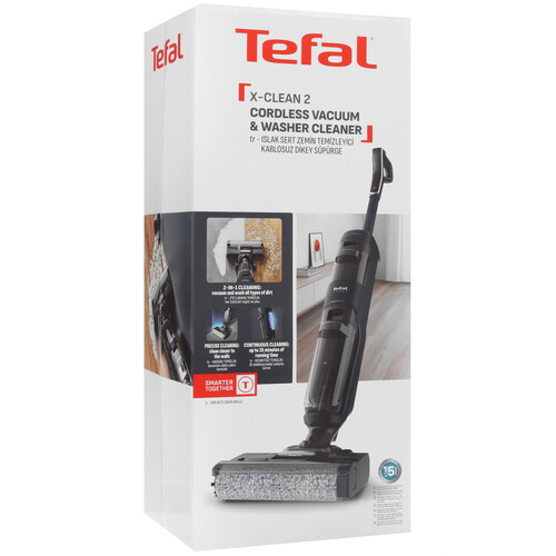 Купить Моющий пылесос вертикальный   Tefal X-CLEAN 2 TRUST GF2251F3  черный  9316014. Характеристики, отзывы и цены в Донецке