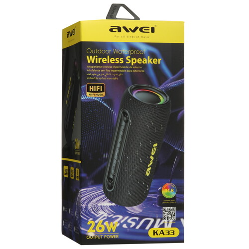 Купить Портативная колонка Awei KA33, черный  5601943. Характеристики, отзывы и цены в Донецке