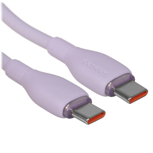 Купить Кабель круглый Baseus USB Type-C - USB Type-C фиолетовый 1.2 м  5627491. Характеристики, отзывы и цены в Донецке