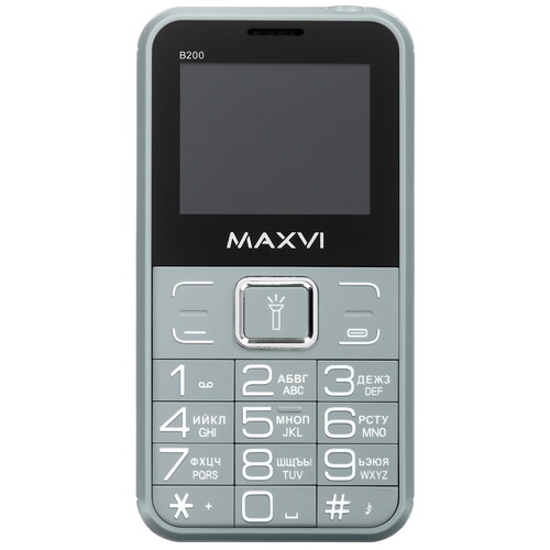 Купить Сотовый телефон Maxvi B200 серый  9941695. Характеристики, отзывы и цены в Донецке