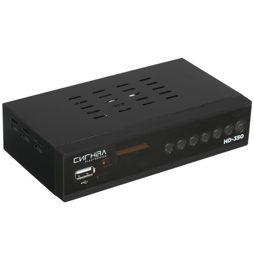 Купить Приставка для цифрового ТВ Сигнал HD-350 черный  5469898. Характеристики, отзывы и цены в Донецке