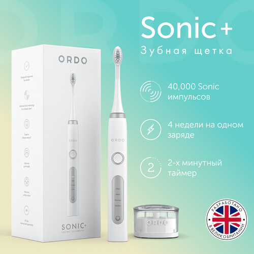 Купить Электрическая зубная щетка Ordo Sonic+ SP2000-WS белый, серебристый  9132070. Характеристики, отзывы и цены в Донецке