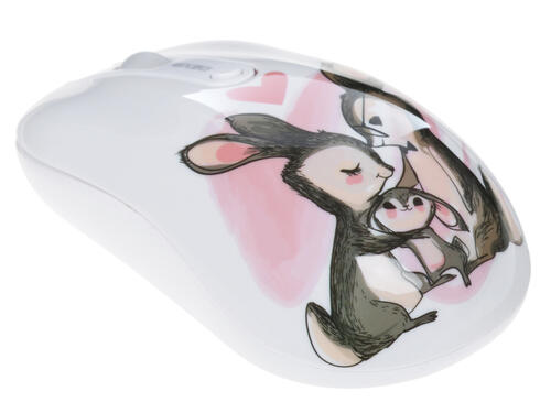 Купить Мышь беспроводная DEXP WM-311WU Rabbits  белый  1214312. Характеристики, отзывы и цены в Донецке