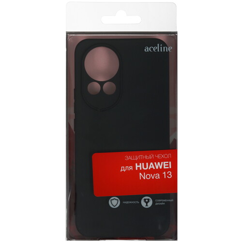 Купить Накладка  Aceline Fresh для HUAWEI nova 13 черный  5487869. Характеристики, отзывы и цены в Донецке