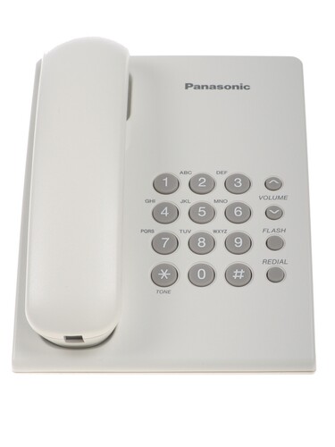 Купить Телефон проводной Panasonic KX-TS2350RUW  0145862. Характеристики, отзывы и цены в Донецке