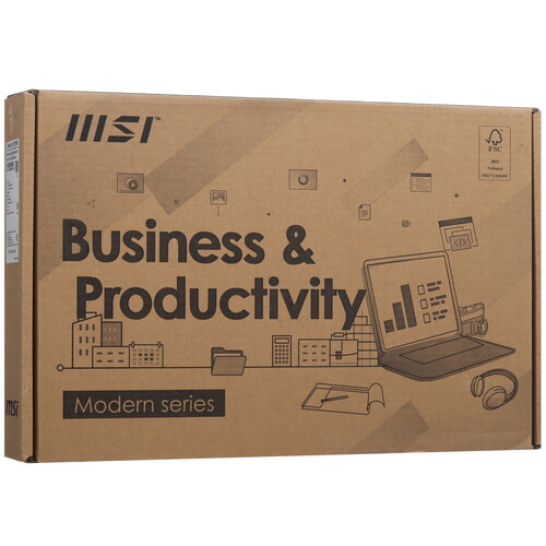 Купить 15.6" Ноутбук MSI Modern 15 F1MG-068XRU серый  5484692. Характеристики, отзывы и цены в Донецке
