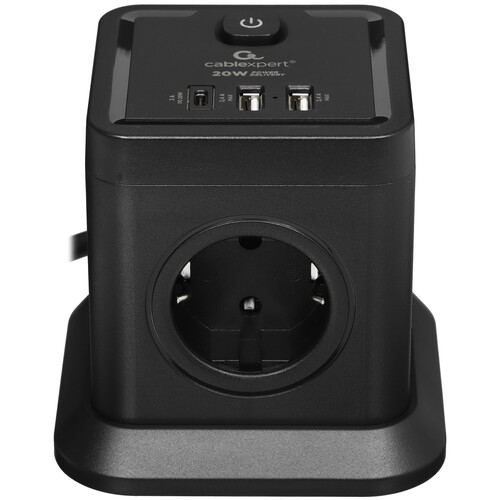 Купить Сетевой фильтр Cablexpert TWR-4-CU2-B-2 черный  9154793. Характеристики, отзывы и цены в Донецке