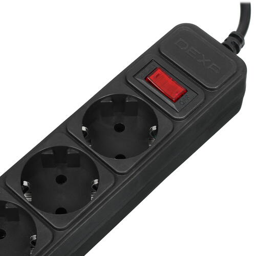 Купить Сетевой фильтр DEXP Standart 550V черный  5418216. Характеристики, отзывы и цены в Донецке